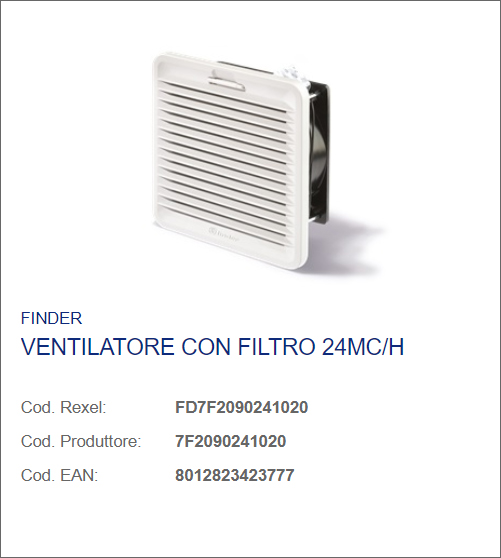 Ventilatore con filtro 24